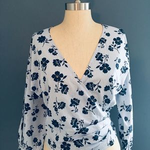 Anthropologie Wrap Blouse